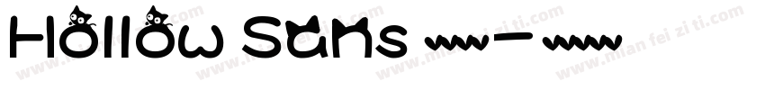 Hollow Sans 英文字体字体转换